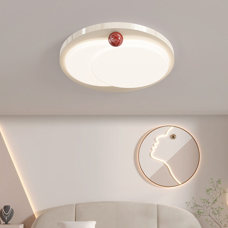 Cream wind living room light led ceiling light creative personality eye protection full spectrum master bedroom light room Zhongshan lighting