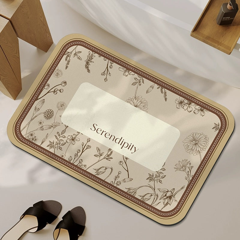 Floor mat bathroom winternew arrivalaccessible luxuryclassy diatom mud bathroom door non-slip toilet absorbent mat
