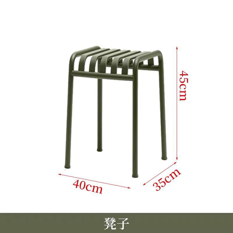 Outdoor modern casual outdoor courtyard table and chairs milk tea casual garden cafe open-air balcony iron art combination