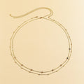 Retrosexy double-layer geometric disc metal chain waist chain female fashion street style fashionpatchworksuit body chain
