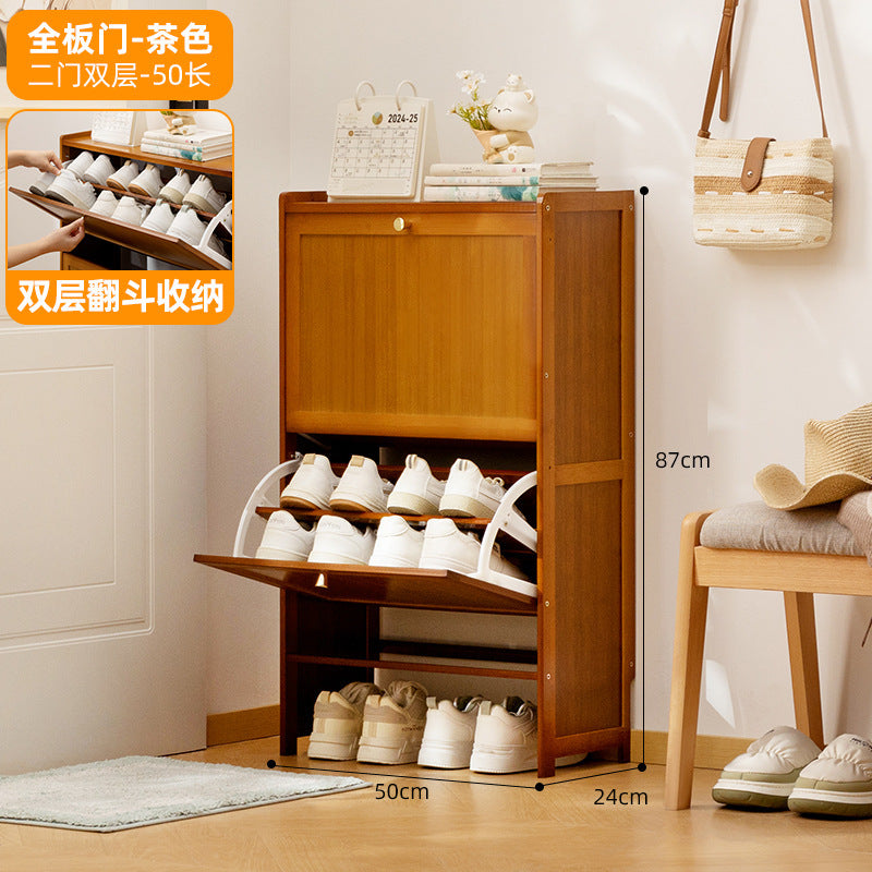 Simple shoe rack household door multi-layer with door dust-proof entry shoe rack shoe cabinet high vertical integrated storage rack