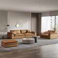 Foshan furniture factory wholesale italian leather sofa down washable tech fabric sofa genuine leather sofa