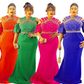 European and american export african women's clothing   plus size dresses halloween banquet party evening gowns
