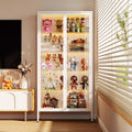 Glass display cabinet, hand cabinet, steel dustproof transparent model storage cabinet, pain cabinet, toy storage cabinet, display bookcase