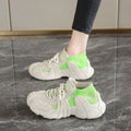 Breathable flyknit sock sneakers women's shoes 2025 new yeezy style chunky sole athletic casual shoes soft sole non-slip running shoes for women