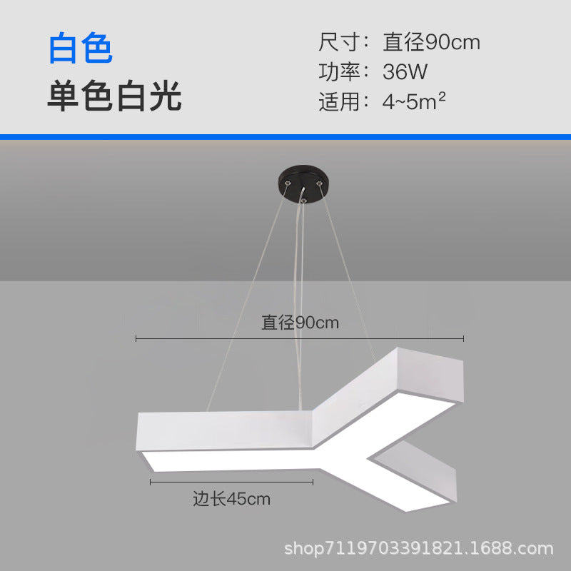 Y-shaped chandelier creative special-shaped office gym e-sports room supermarket playground video game city commercial modeling light