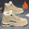 Northeast cotton shoesmenwinternon-slipfleece-linedheattechthickened snow boots men's high-top workwear labor protection boots