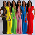 hot-selling european and american sexy dress sleeveless dress european and american clothing foreign trade cross-border dress hip skirt