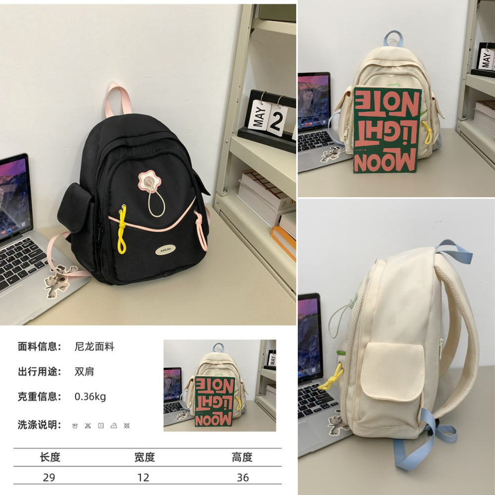 2025 new year's sweet style mini backpack - simple shoulder bag for middle school, high school, and college students - women's travel bag