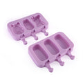 Factory direct, ready-to-ship: diy cartoon ice pop molds - new 3-cavity silicone ice cream molds with lids