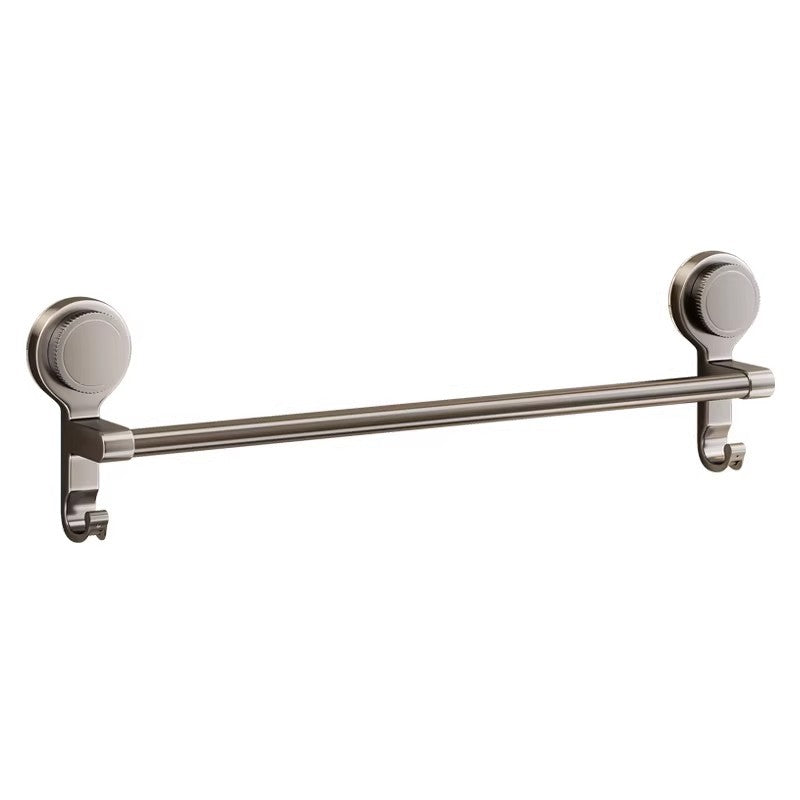 Suction cup bathroom towel rack wall-mounted punch-free storage rack bathroom towel double pole toilet storage bracket