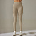 New arrivalhigh waist hip lifting tummy control tights seamless yoga wear breathable sweat-absorbent running sports fitness pants peach pants