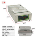 Commercial chocolate melting pot - electric heating, chocolate warmer, constant temperature water bath, double tank hot chocolate melting machine