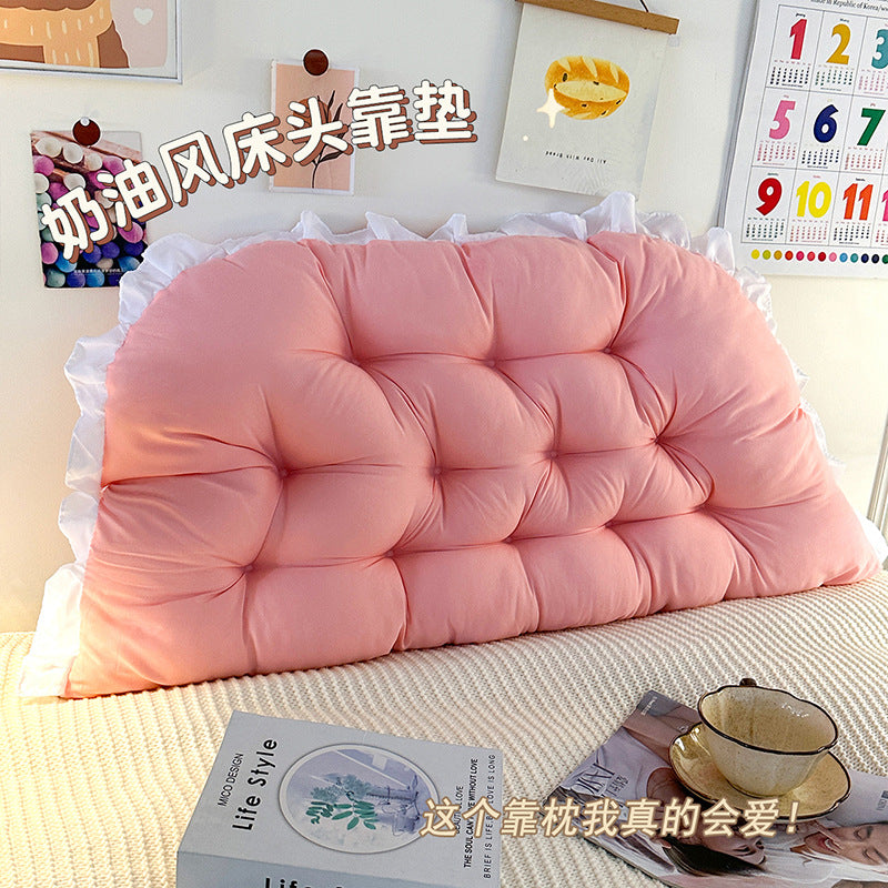 Bed head cushion soft bed pillow dormitory reading large back cushion hugging pillow pillow girl sleeping sofa waist protector