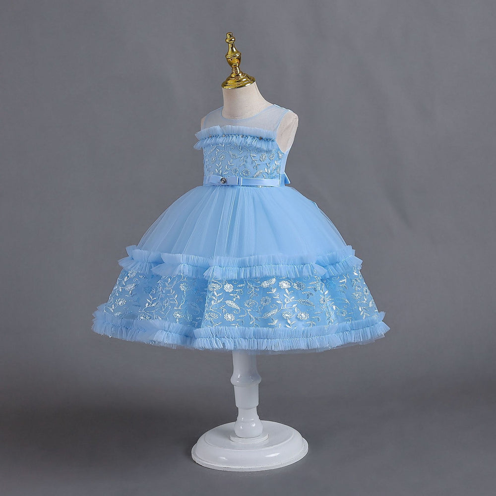 Ready-to-ship toddler tulle cake princess dress - perfect for baby girl's first birthday or special occasion