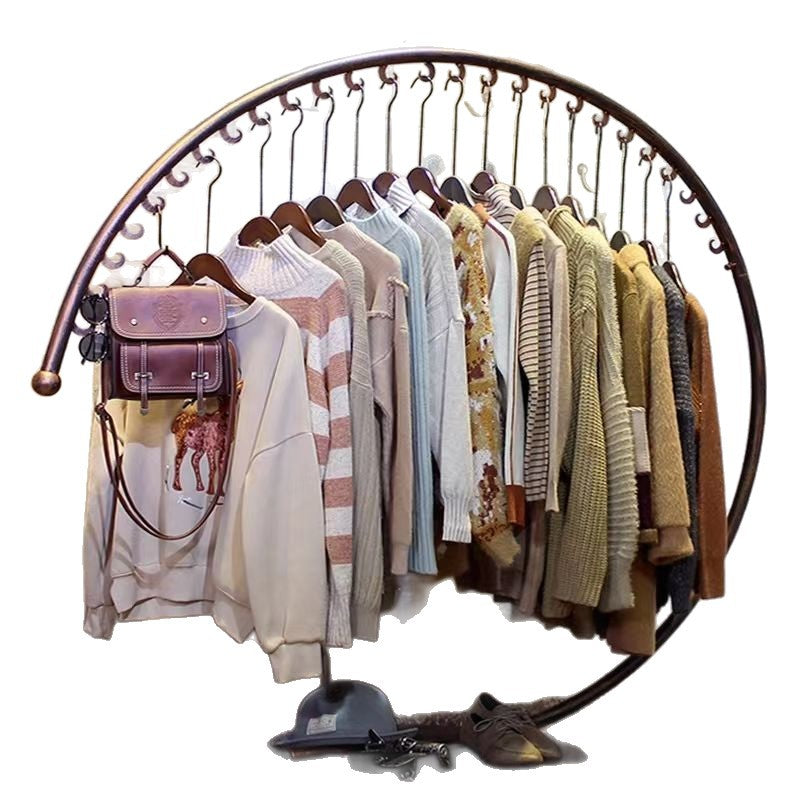 Simple clothes hanger clothing display rack bedroom for home coat rack floor-standing fashion clothes rack thickened clothes drying rack