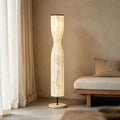 Imitation marble cream style vertical floor lamp hotel b&b decorative lamp scandinavian house elegant small waist floor lamp