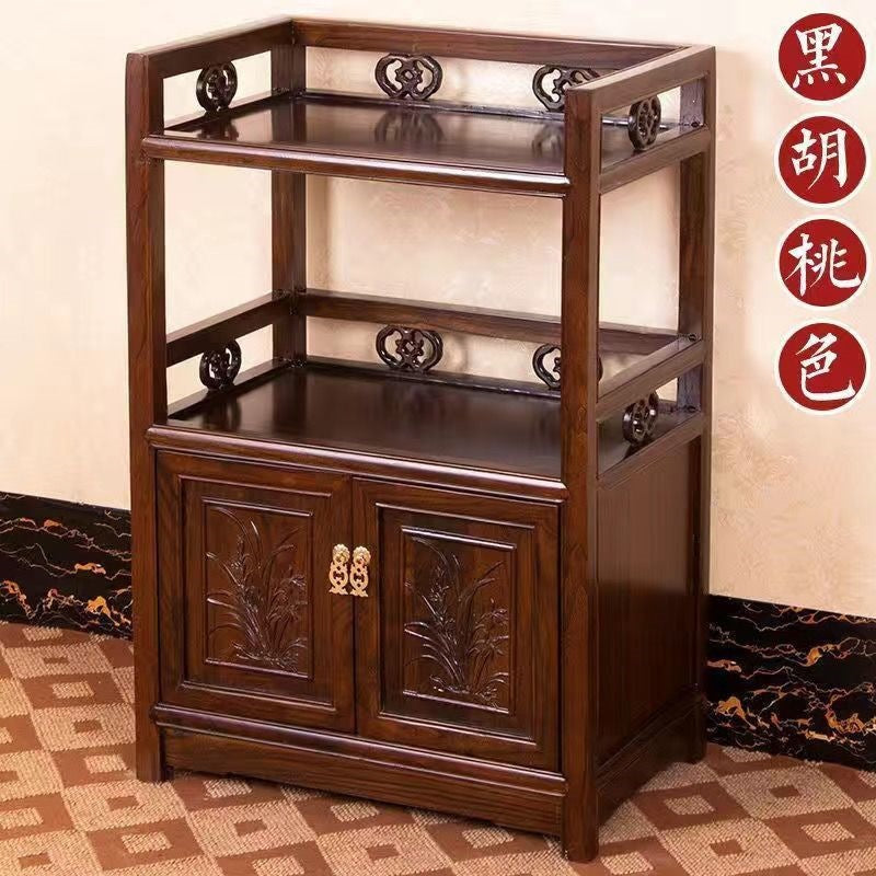 Living room tea cabinet old elm chinoiserie tea table solid wood sideboard sofa side cabinet restaurant wine cabinet locker