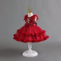 New arrivalin stockkids dress tutu cake princess dress baby girl first birthday dress baby dress