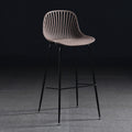 Scandinavian bar chair high stool modern casual plastic bar chair for homepopular back bar stool iron dining chair