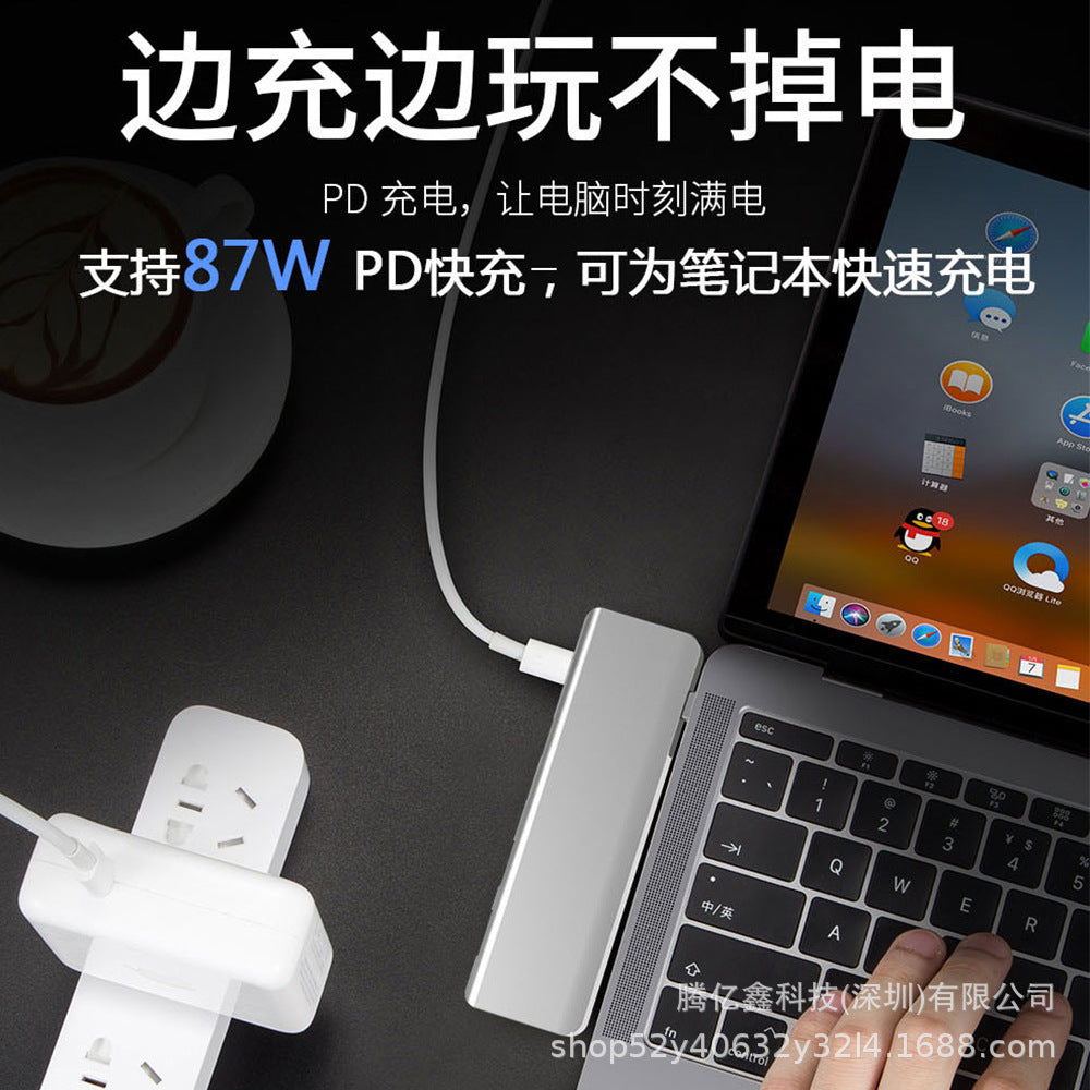 Ready-to-ship usb hub, compatible with apple, huawei, and macbook type-c devices. this 5-in-1 docking station expands your connectivity