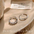 Micro-paved zirconia open ring - women's luxury, unique design, high-end feel, index finger ring, fashionable, minimalist, versatile jewelry accessory