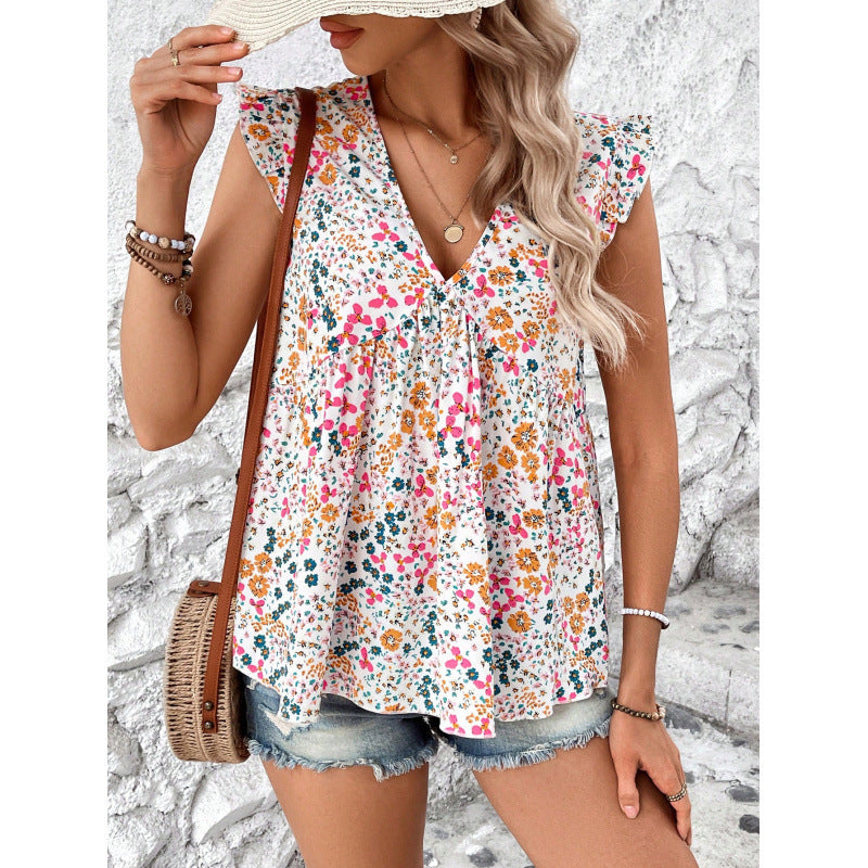 summer european and american cross-border trade style shirts and tank tops