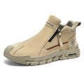 2025autumnew arrival side zipper china trendyworkwear shoesmenthick soleabrasion resistant slip-on casualboots