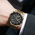 Wholesale and dropshipping: trendy new arrival - hot-selling, stylish men's watch with three-eyed calendar design. direct from the manufacturer