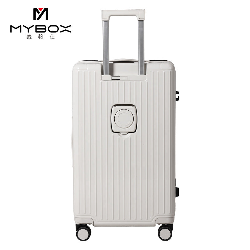 MYBOX极简风拉杆箱一体成型PC定制万向轮YKK拉链行李箱TSA密码锁