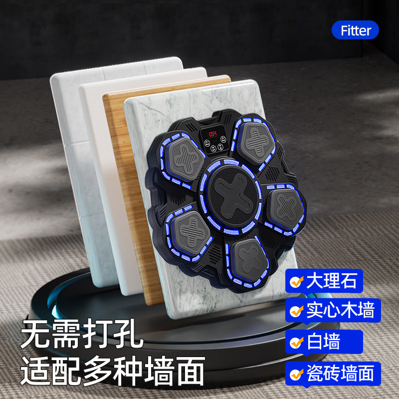 Smart music boxing machine - home use adult wall target, kids' reaction training, indoor electronic target, sanda training equipment