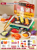 Kids' realistic outdoor cooking spray bbq grill playset - electric bbq oven & utensil set - cross-border toy