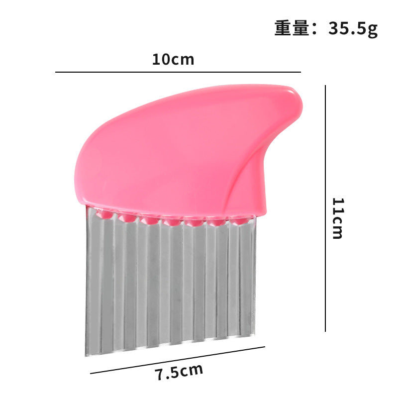 hot-selling wave multi-functional kitchen knife stainless steel french fries wolf tooth potato knife potato slicer potato cutter