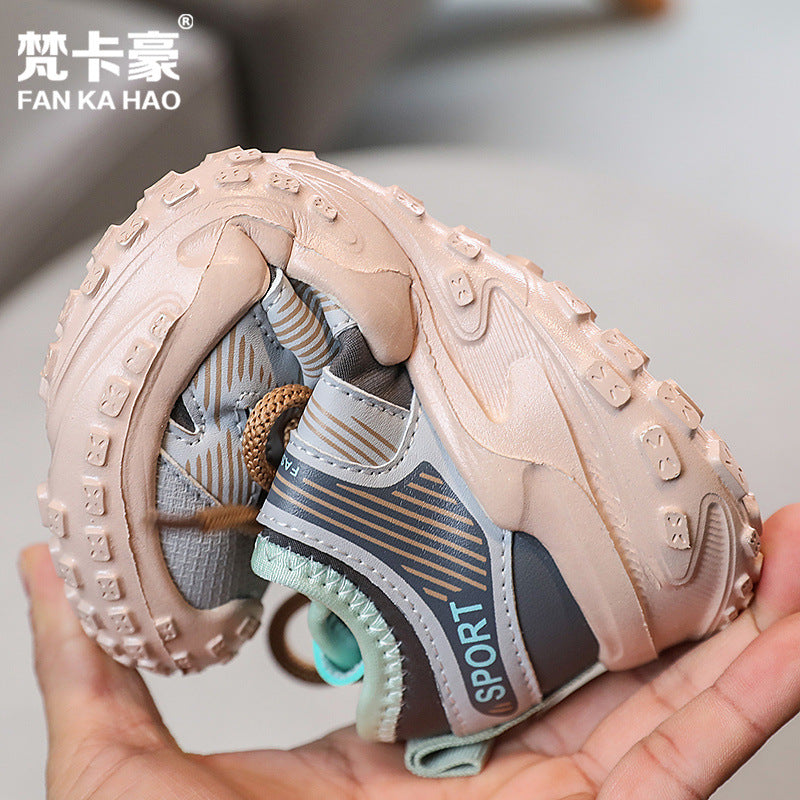 Vancahao girl sneakers  spring and autumn new arrivalk-stylekids tire shoes trendy boys pineapple bottom hiking shoes