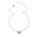 Butterfly necklace wholesale european and american cross-border new style full diamond jewelry simple fashionable versatile pendant women's niche clavicle chain