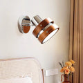 Nordic style solid wood iron led retro wall lamp 3-5㎡ bedroom and living room essential wall lamp