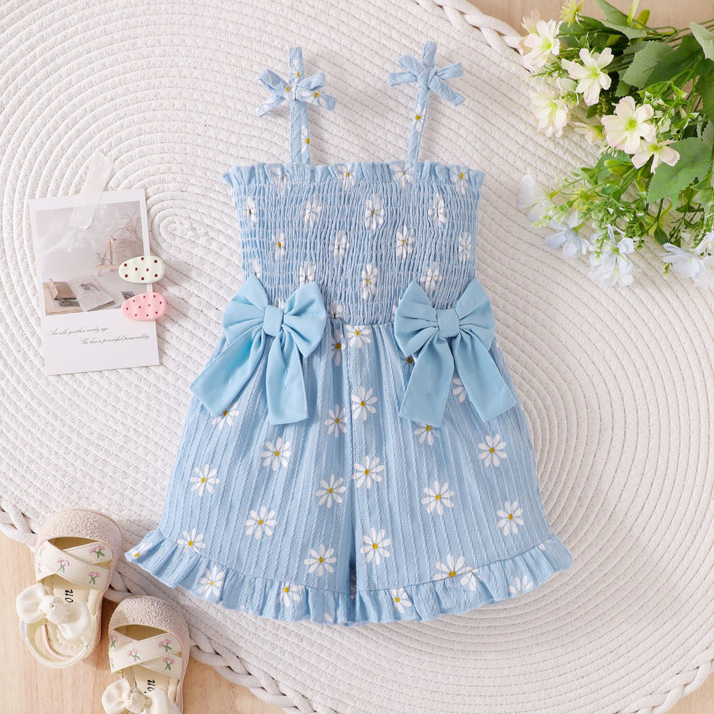 Children's clothing cross-border european and american girl suspender one-piece pants baby children's clothing suit