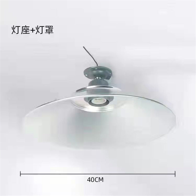 Industrial led pendant light for factories, warehouses, and workshops - suitable for dance studios, workshops, factories, and warehouses - includes lampshade, wall sconce, and housing