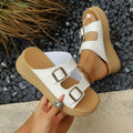 Plus size women's wedge flip-flops -  summer new arrival - stylish outdoor wear, perfect with skirts, non-slip slides