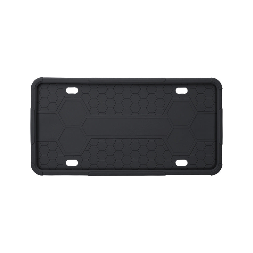 Silicone license plate holder,  US car license plate frame, waterproof and non-damaging car paint, North American license plate rust-proof protective cover.