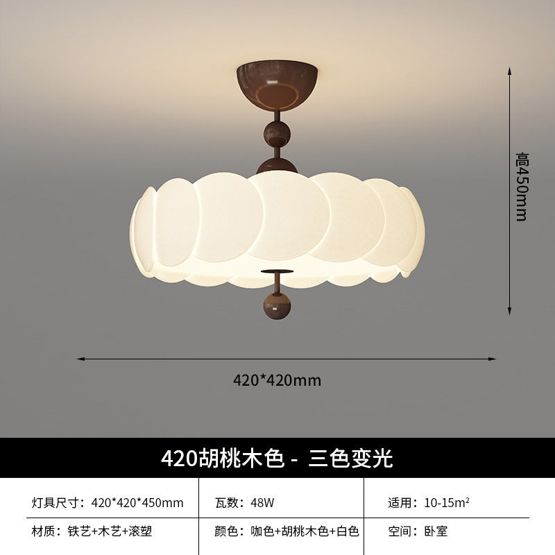 French medieval bedroom light living room light new lighting retro cream wind children's room led eye protection ceiling light