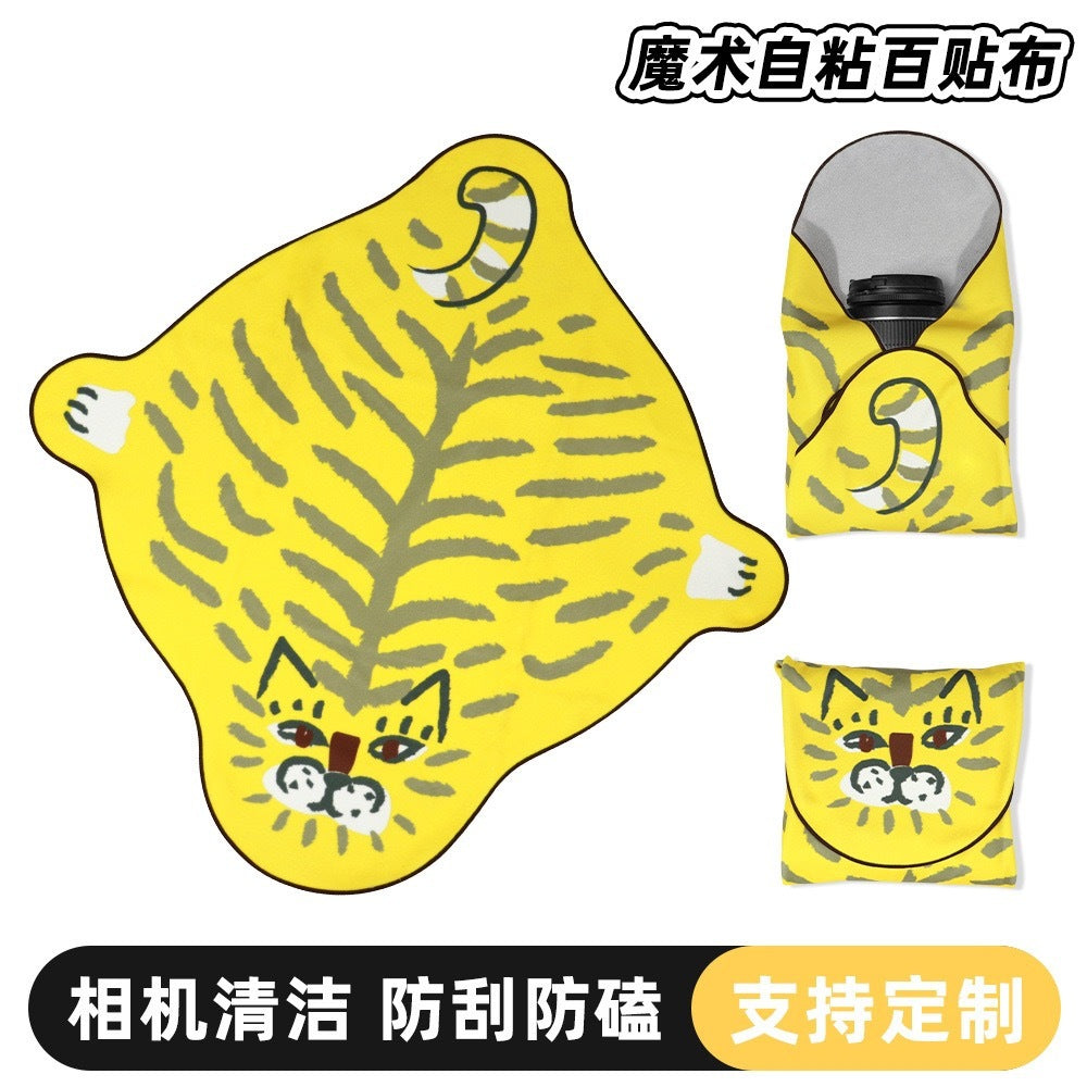 100 stickers SLR camera lens Multifunctional cosmetics storage bag Velcro pet bag Self-adhesive cloth cosmetic bag