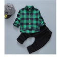 autumn korean style girls' cartoon cat denim cotton long-sleeve overalls two-piece kids' outfit set