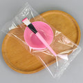 Beauty tool supplies mask bowl brush suit individually packaged mask bowl + mask brush plastic bowl makeup brush