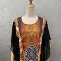 supply summerloose black hot diamond long dress elegantwork clothingdress special price