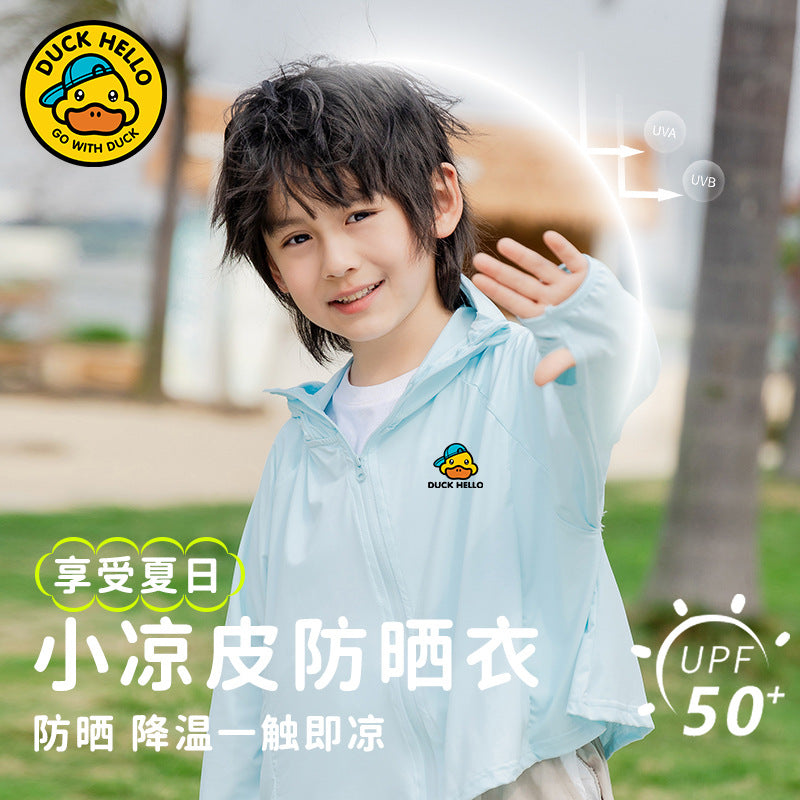 Summer clothing for men and women, sun protection clothing, summer collection,  new styles, children's uv protection outerwear, baby ice silk breathable tops
