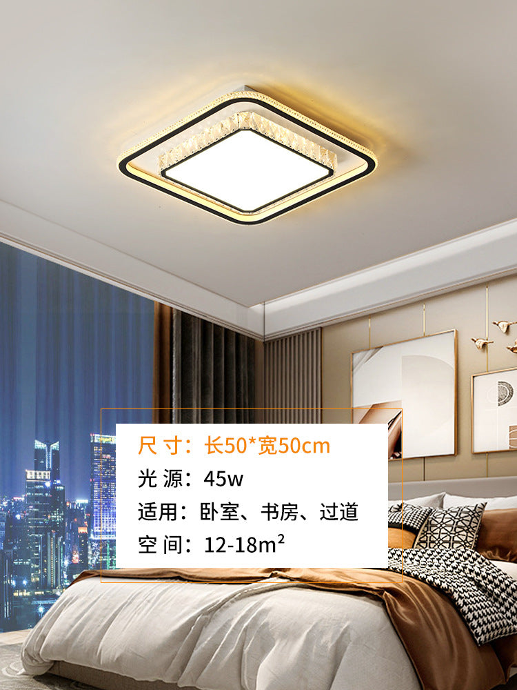 2025 New Modern Simple Living Room Light Zhongshan Home Improvement Lighting Creative Black Edge Bedroom Advanced Sense Ceiling Light