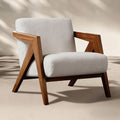 Scandinavian solid wood single sofa richard french medieval style living room sofa chair balcony casual chair lazy sofa