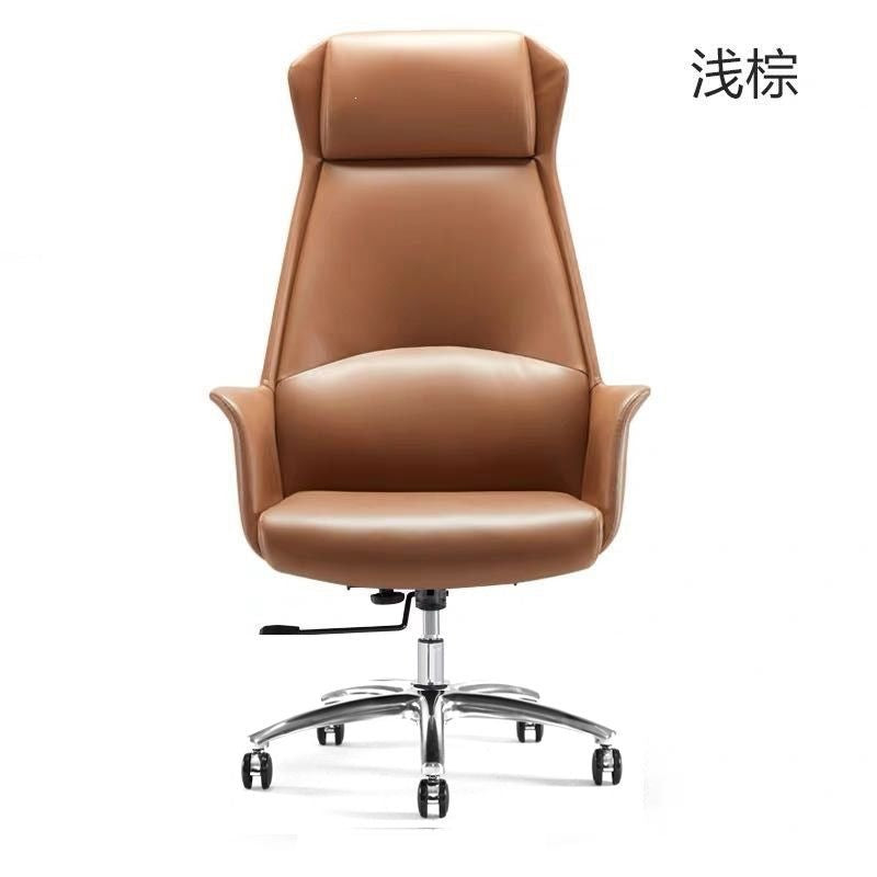 Casual chair, comfortable ergonomic chair, conference computer chair, business leather chair, office chair, live broadcast, home study, no
