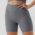 European and american eco-friendly ribbed quarter yoga shorts - high waist, butt-lifting, seamless fitness leggings - classic women's sports yoga pants